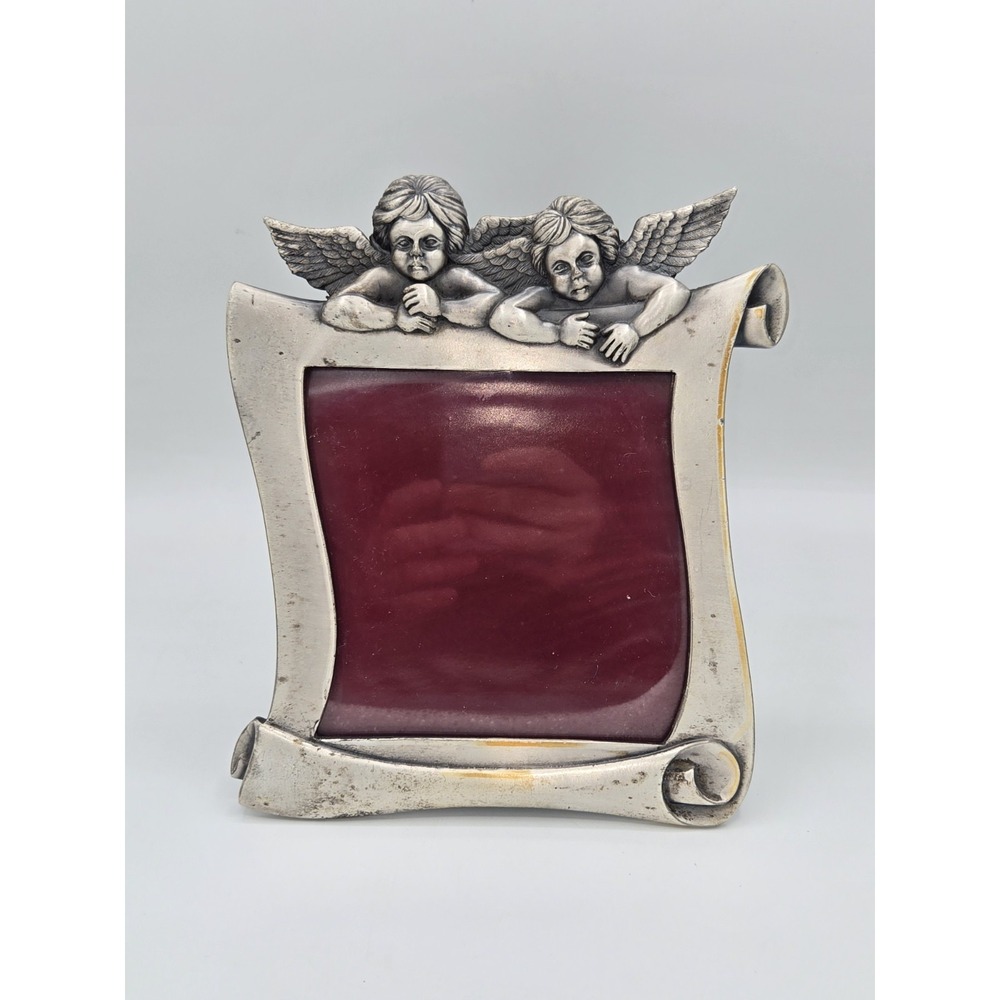 Homco Vintageโ Metal Cherub Picture Frame